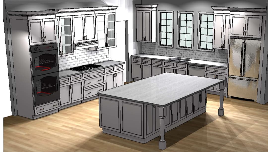 AutoCAD cabinet design
